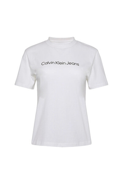Calvin Klein Tricou de damă cu mânecă scurtă, cu logo instituțional, mărimea S
