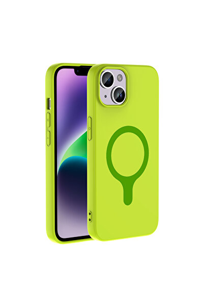 Nezih Case iPhone 13 / 14 Uyumlu Magsafe Sarj Destekli Soft Design Premium Kapak
