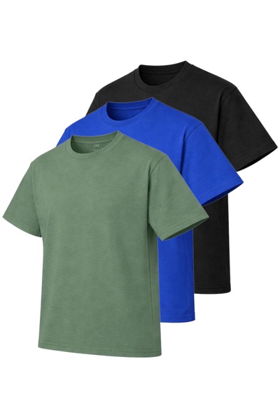 pandy Oversize 3-Pack Basic Single Jersey T-Shirt