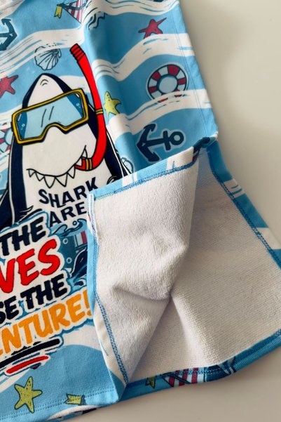 Minigimin Cicileri My Little One's Character Children's Beach Towel - Light Blue
