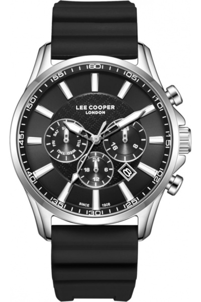 Lee Cooper LC08170.351 ceas de modă pentru bărbați — negru