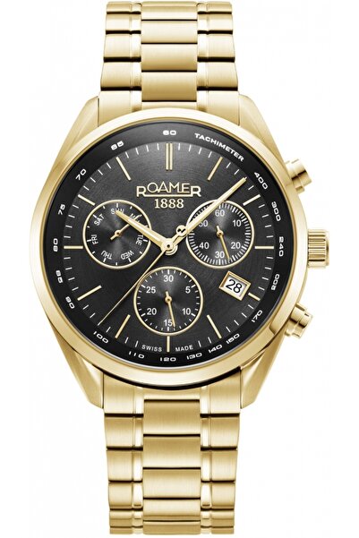 Roamer Ceas bărbătesc 993819 48 85 20 — auriu, sportiv, potrivit pentru înot.