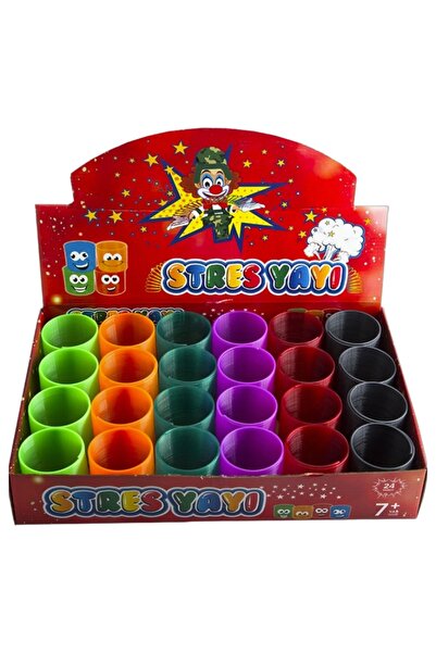 Funny 24 Adet Küçük Stres Yayı Tek Tek Paketli Hediyelik Eğlenceli