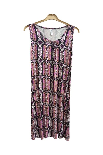 GOOD NİGHT Thick Straps, Thin Pockets, Plus Size Dress