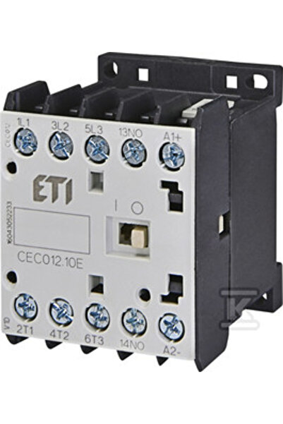 ETI Polam Contactor miniatural 12A 3P 24V AC 1Z 0R CEC012.10 24V-50/60HZ 0046...