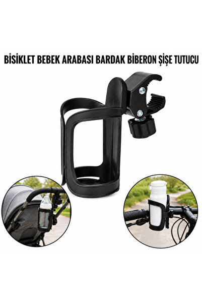 MultiZone Bisiklet Bebek Arabası Bardak Biberon Suluk Tutucu Ayarlanabilir Şi...