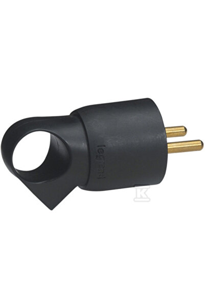 Legrand Priză 2P+Z 16A neagră cu mâner