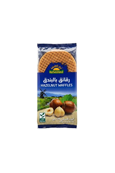 natureland Waffle Chips with Hazelnut 175g Earth of Nature
