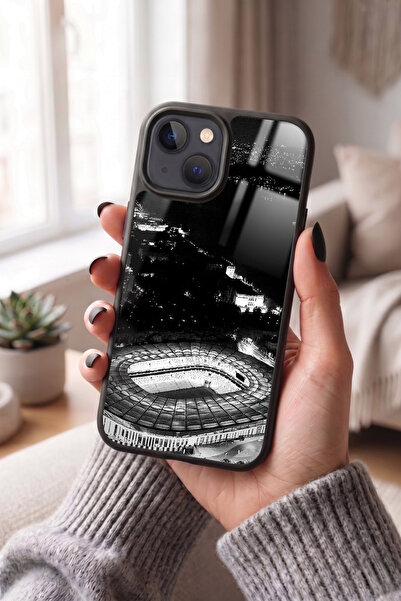 Apple iPhone 13 / 14 Uyumlu Stadyum Tasarımlı Parlak Premium Kılıf