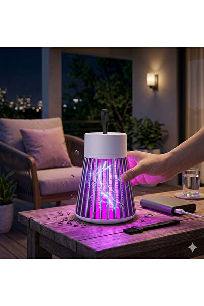 TeknoEser UV Sivrisinek Tuzak Lambası – Elektrikli Böcek Öldürücü USB Şarjlı ...