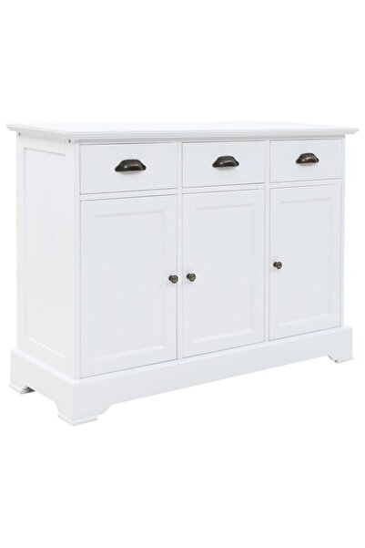 vidaxl Dulap cu 3 uși, 105 x 35 x 77,5 cm, MDF și lemn de pin