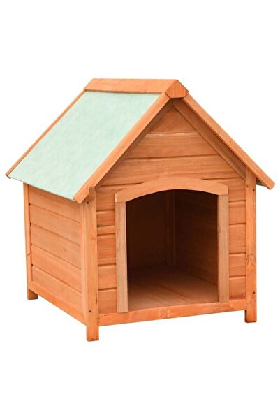 vidaxl Cușcă pentru câini, 72 x 85 x 82 cm, din lemn masiv de pin și brad