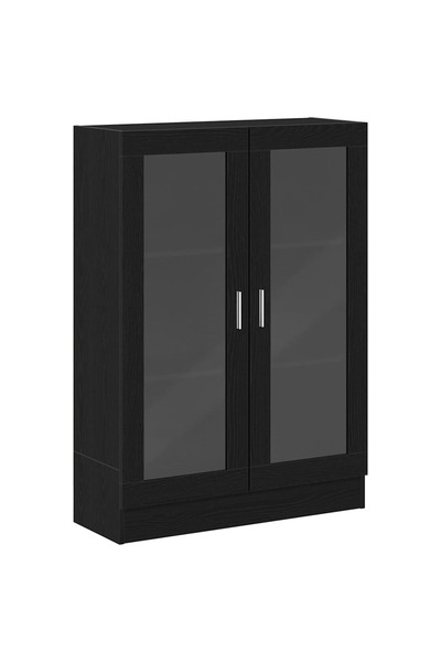 vidaxl Dulap cu cărți stejar negru 82,5x30,5x115 cm lemn prelucrat