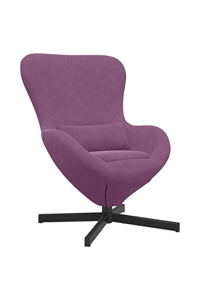 vidaxl Fotoliu ou Violet 63 x 73 x 90 cm Catifea