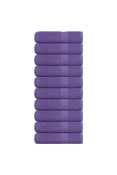 vidaxl Prosoape de duș, FROGN, 10 bucăți, violet, 70 x 140 cm, 360 g/m²