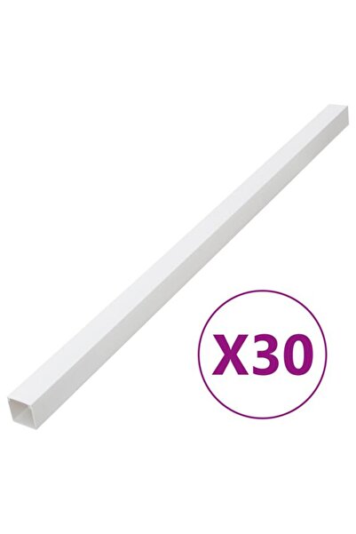 vidaxl Canale de cabluri, 40 x 40 mm, 30 m, PVC