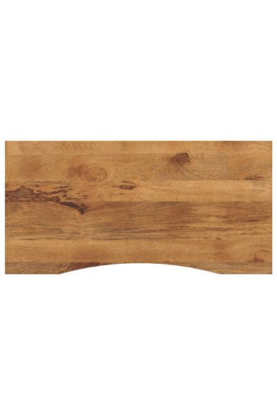 vidaxl Blat birou cu decupaj curbat 140x50x2,5cm lemn masiv mango brut
