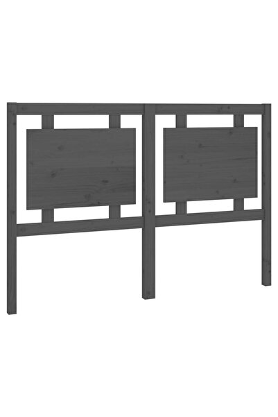vidaxl Tăblie de pat, gri, 145,5x4x100 cm, lemn masiv de pin