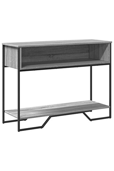 vidaxl Măsuță consolă, gri sonoma, 100x35x74,5 cm, lemn prelucrat
