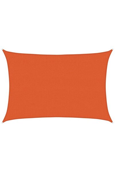 vidaxl Velă de umbrire, portocalie, 3,5 x 5 m, HDPE, 160 g/m²