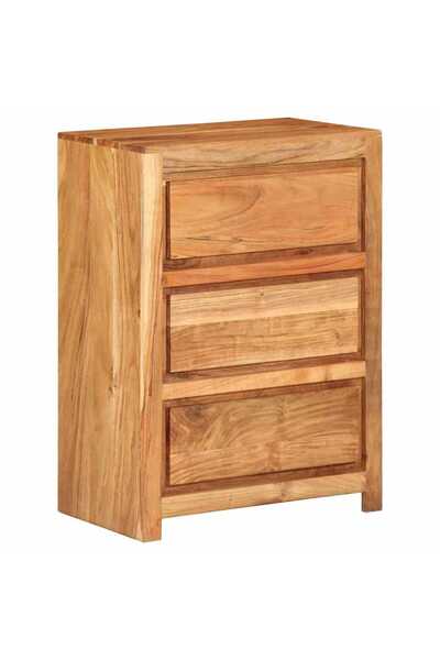 vidaxl Dulap cu sertar, 55x33x75 cm, lemn masiv de acacia