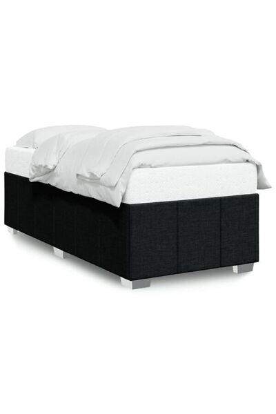 vidaxl Cadru de pat fără saltea, material textil negru 80 x 200 cm