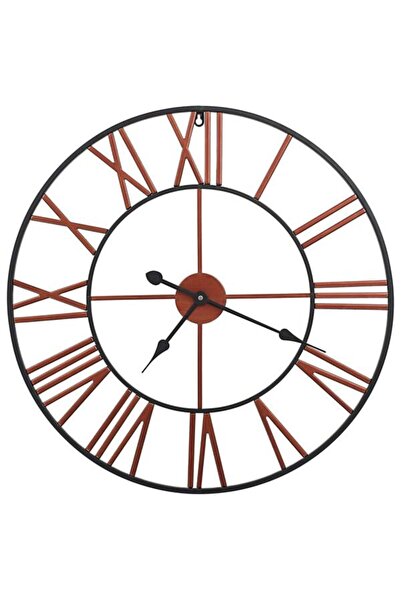 vidaxl Ceas de perete, roșu, 58 cm, metal