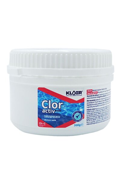 KLOER Clor activ pentru piscină, granular, Kloer, 300 g