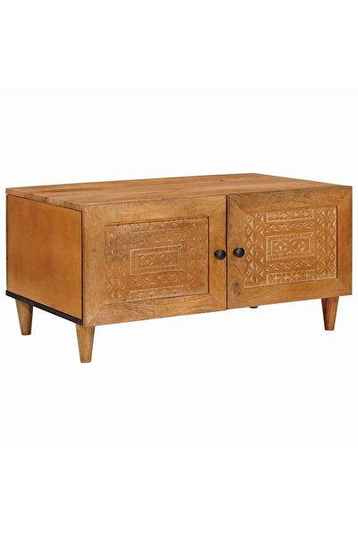 vidaxl Masă de cafea Maro deschis 80 x 50 x 40 cm Lemn masiv de acacia
