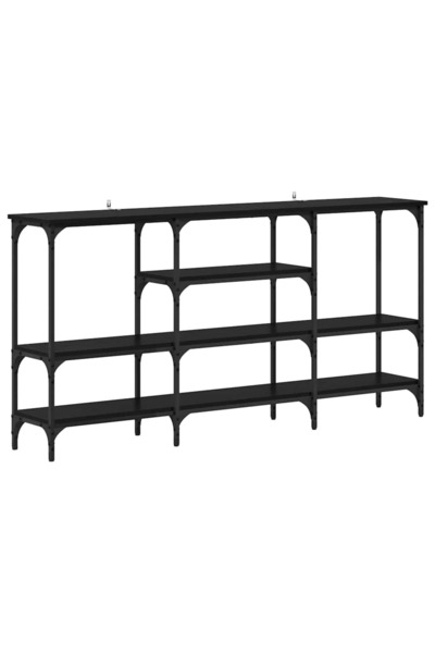 vidaxl Masă de consolă Stejar negru 160 x 29 x 80 cm Lemn compozit