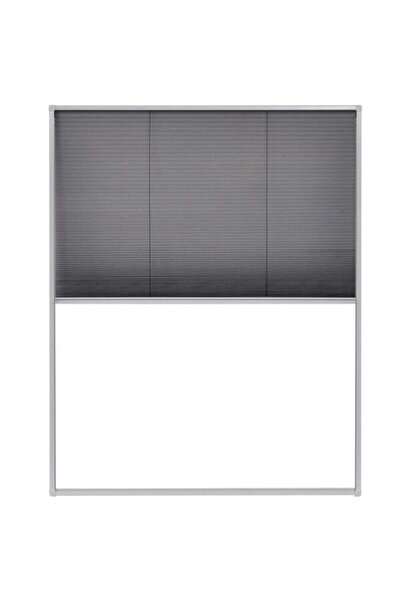 vidaxl Plasă anti-insecte pentru ferestre, aluminiu, 80 x 100 cm