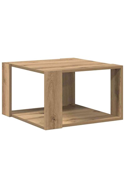 vidaxl Masă de cafea Stejar Artizanal 51,5 x 51,5 x 30 cm