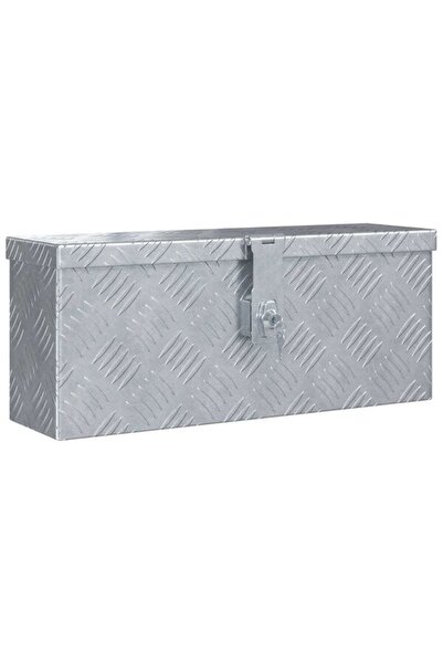 vidaxl Cutie de aluminiu, 48,5 x 14 x 20 cm, argintie