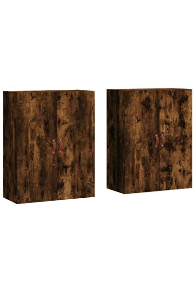 vidaxl Dulapuri suspendate, 2 buc., stejar afumat, 69.5 x 34 x 90 cm