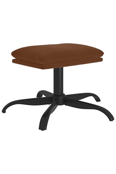 vidaxl Taburet, maro, 60x60x36 cm, microfibră