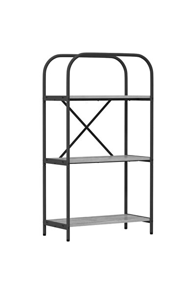 vidaxl Raft pentru cărți Gri Sonoma 60 x 30 x 109 cm Lemn compozit