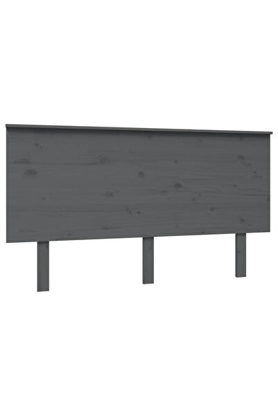 vidaxl Tăblie de pat, gri, 144x6x82,5 cm, lemn masiv de pin