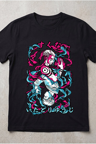 Silkensoul Jujutsu Kaisen Sukuna and Yuji Itadori Anime Printed Standard Fit ...