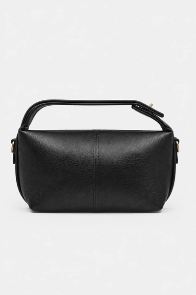LikeMoon Women's Lock Detailed Hand and Shoulder Bag, Adjustable Shoulder Str...