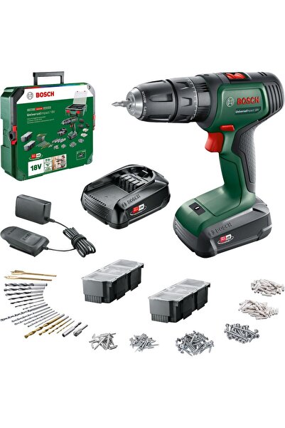 Bosch Universalımpact18vakülüdarbelimatkap(1,5ah, Çift Akü)sbx241aksesuarsetl...