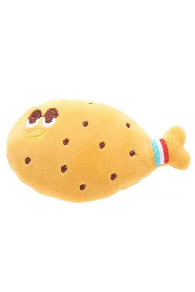 toysme New Design Pet Plush Cat Toy with Rustle Sound Cute Fish-Biscuit-Peanut