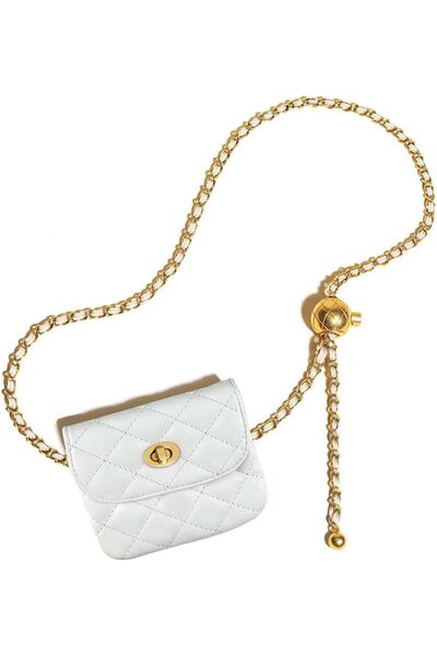 Urban URBANNX Belt Bag for Women, Adjustable Metal Chain Bel, Crossbody Waist...