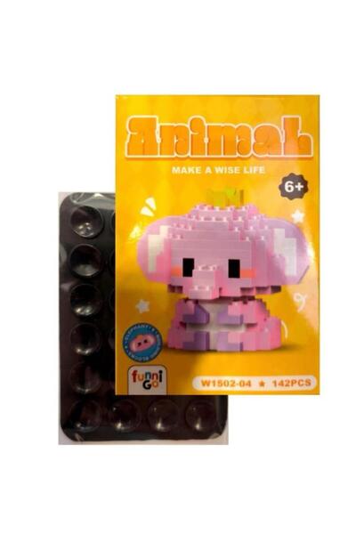 FUNNIGO ORİJİNAL ANİMAL LEGO BRICKS+TELEFON TUTUCU SET-6