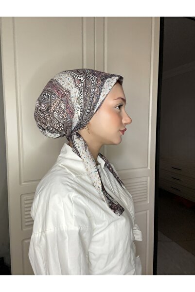 Anatolye Multicolor Ethnic Pattern Soft Scarf Bonnet - Non-Slip, Anti-Sweat (...