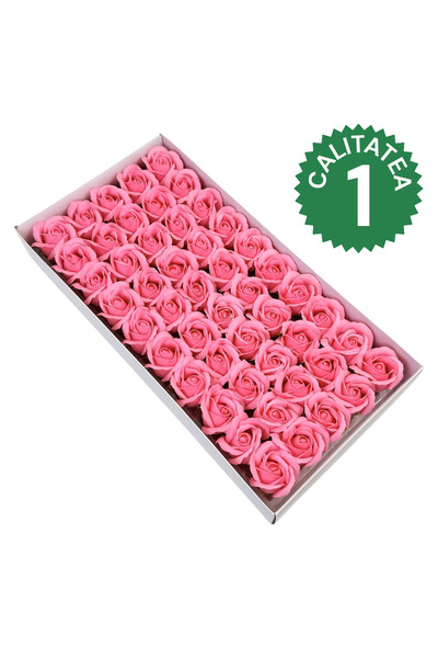 AFO Set 50 Trandafiri Sapun Parfumati Calitatea I Roz Soc