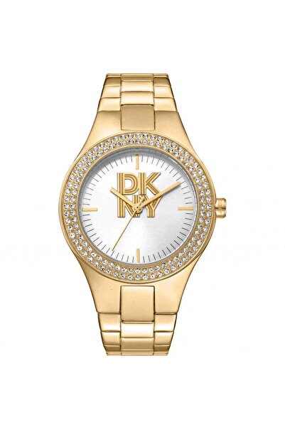 Dkny Ρολόι με στρας – Γυναικείο Χρυσό Βραχιόλι 38mm DK1L025M0045