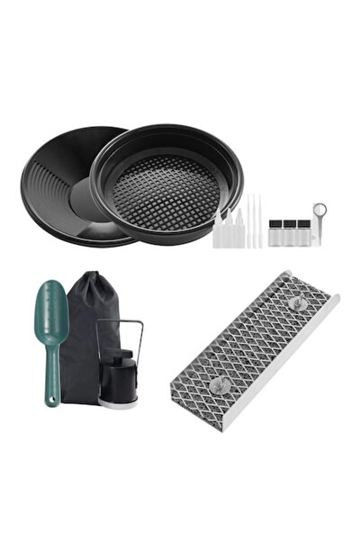 Vivatechnix Kit mini de prospecție aurifiră, 16 piese, aluminiu/plastic, rucs...