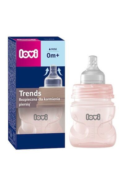 LOVI Biberon anti-colici, Lovi, 120ml, Roz