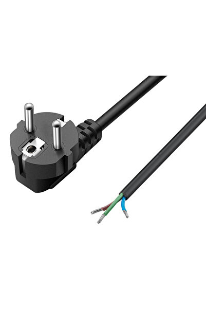 POWERTECH Καλώδιο ρεύματος CAB-P 038, CCS, 3 x 0.75 mm², 1.8 μ., μαύρο