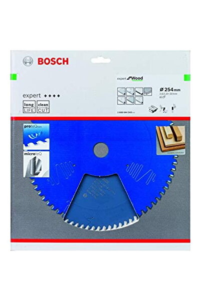 Bosch Циркулярен диск за дърво, 254 x 30 x 2.6/1.8 мм, 80 зъба